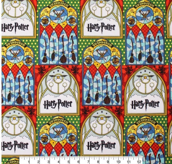 Harry Potter fabric Windows- 100% Cotton - continuous cuts Licensed Fabric