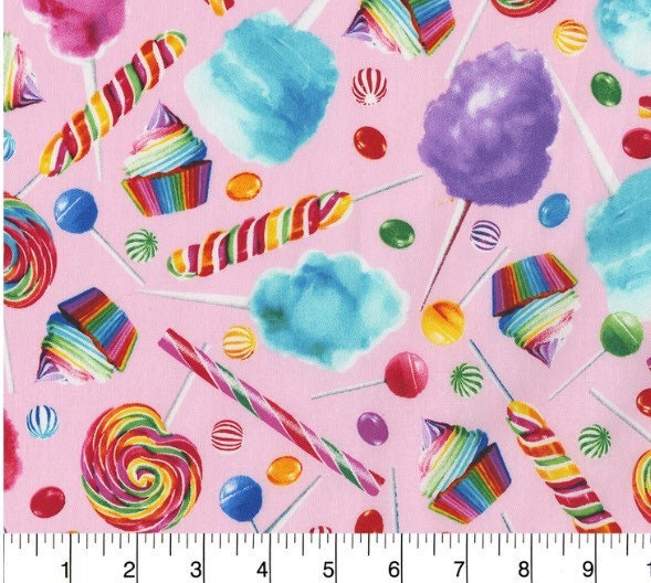 Rainbow Candy fabric-100% Cotton
