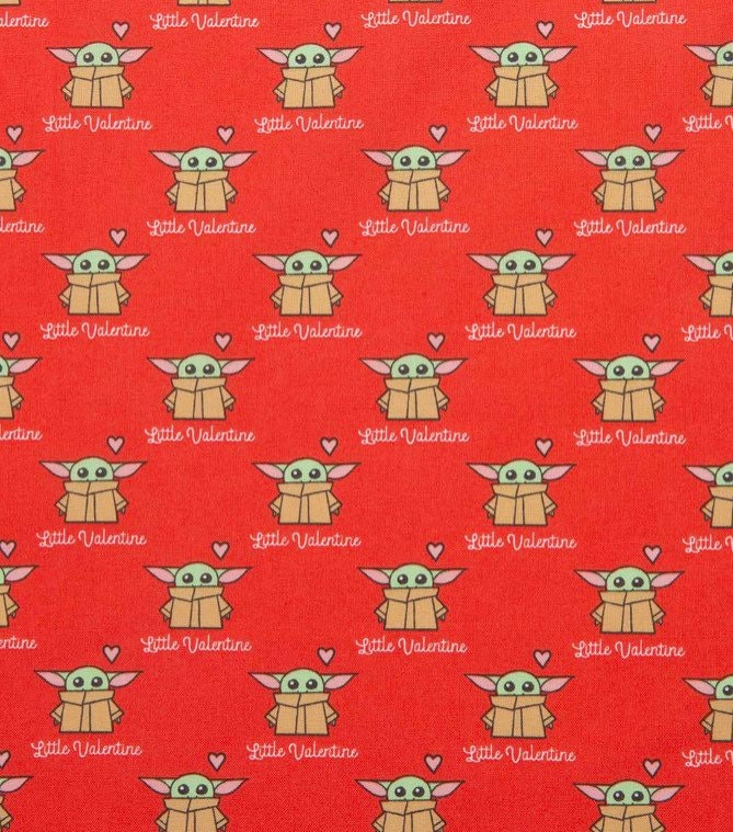 Star Wars Valentines Fabric- 100% cotton Licensed Fabric