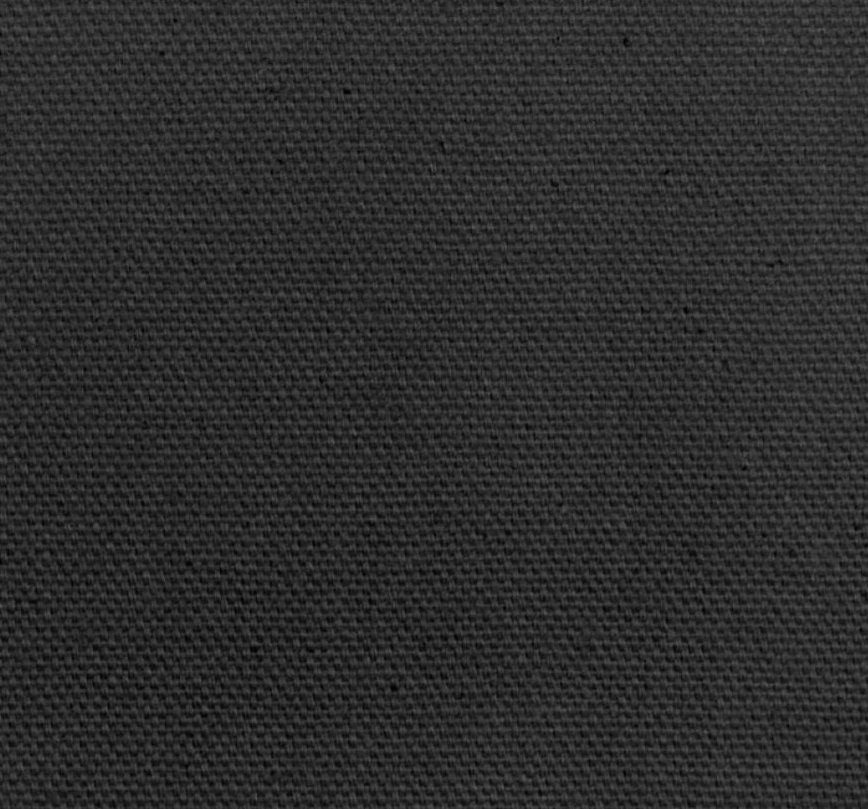 9.3 oz Black Cotton Duck Canvas Material - Fabric - Black