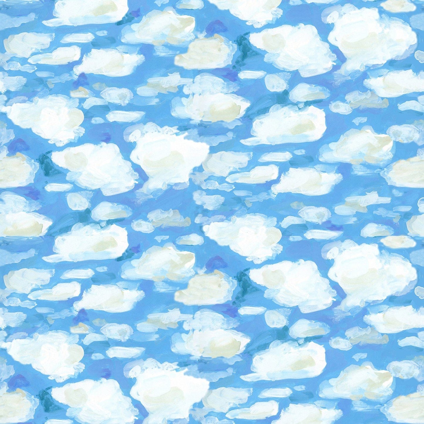 Cloud Fabric - 100% Cotton - Dear Stella Marina Clouds DAW1614