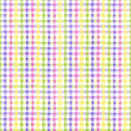 Easter cotton Plaid - Hoppy Easter Gnomies fabric 100% Cotton Continuous Cuts- PNBHEAS-4972-MU