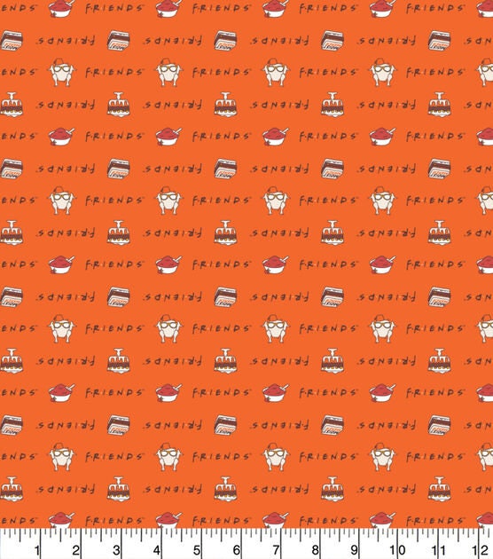 Friends Gather Together Thanksgiving Cotton Fabric- fall- autumn- 100% Cotton - Continuous Cuts