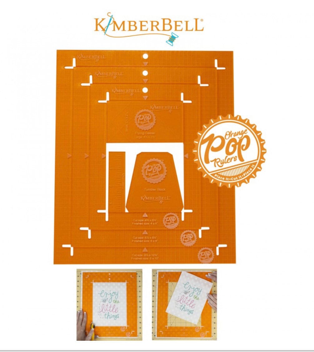 KDTL102 Orange Pop Rulers- Kimberbell Rectangle rulers