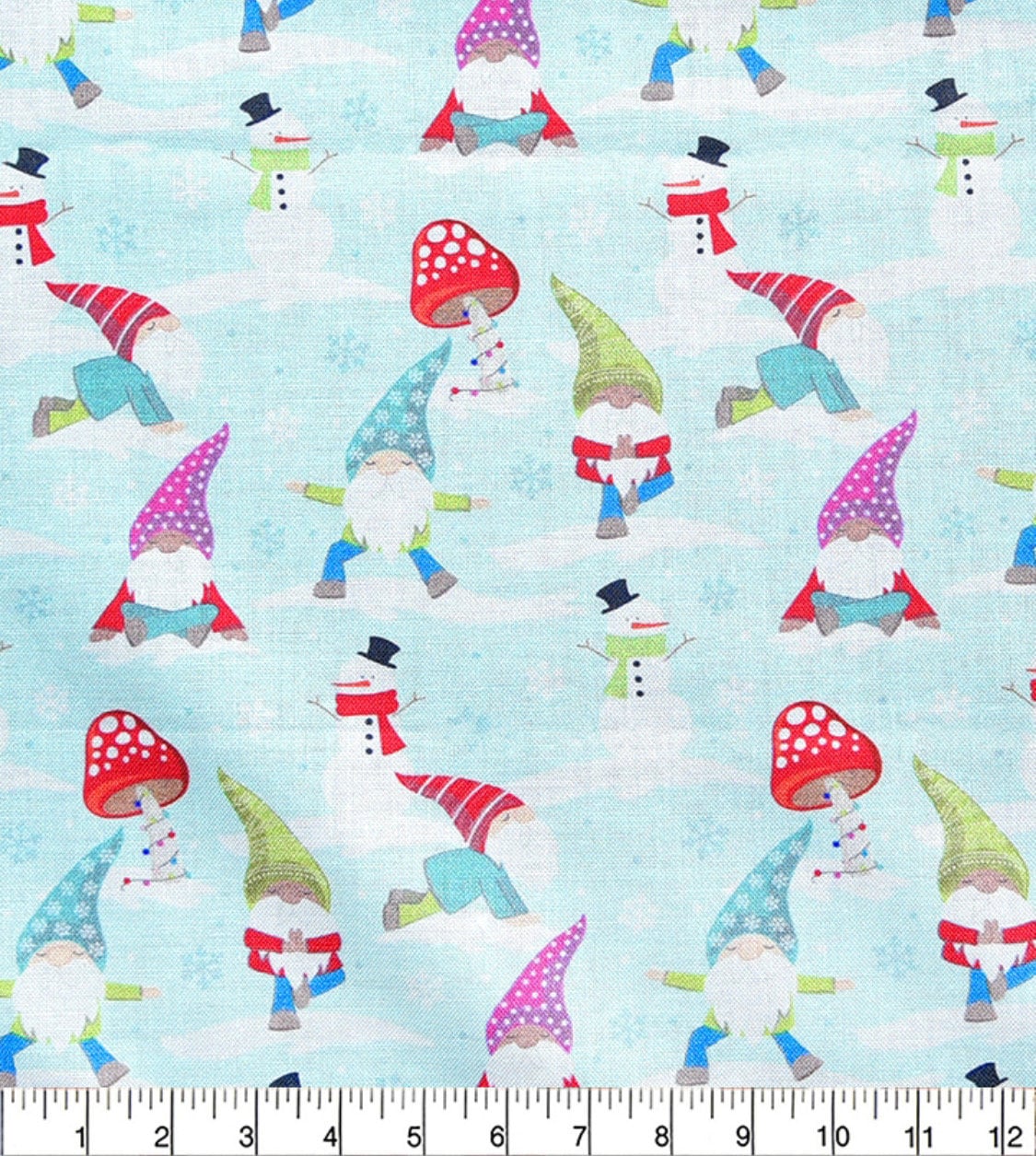 Blue Gnome Yoga Cotton fabric 100% Cotton -