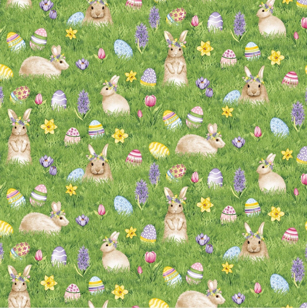 Henry Glass Hoppy Hunting cotton fabric- Fat Quarters- 100% Cotton- by the yard