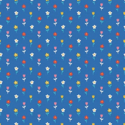 Small Floral Toss Cotton Fabric - 100% Cotton - Continuous cuts - Bee Mine Paintbrush Studio Fabrics