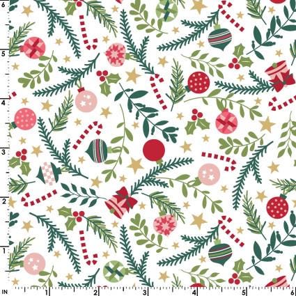 A Quilty Little Christmas 10576W Maywood Studio - 100% Cotton - Fabric- continuous cuts