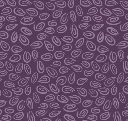 SusyBee Purple Swirls Cotton Fabric - 100% Cotton - Fat Quarters and continuous cuts- WSBSB20103-690