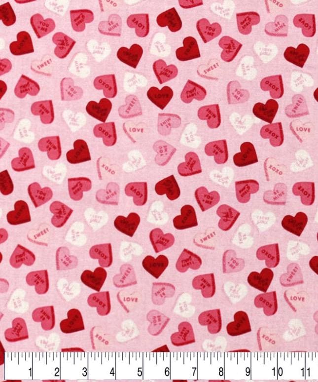 Message from the Heart - Scattered Conversations -Fat Quarter- 100% Cotton- by the 1/2 yard- continuous cuts