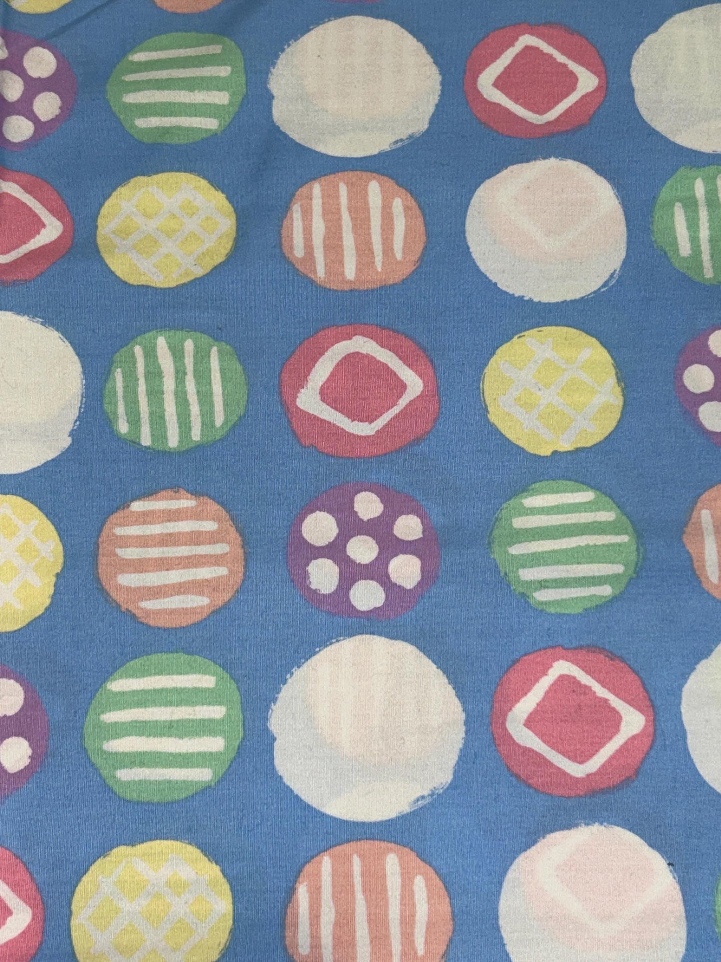 Easter Dots Coloring Cotton fabric- Fat Quarters- 100% Cotton- by the 1/2 yard - Continuous Cuts