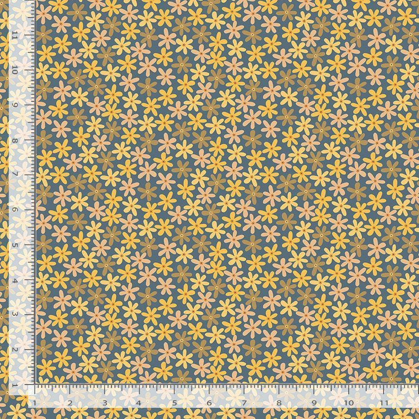DS-The Bee's Knees - Stella D3056 Ocean - Floret - The Bee's Knees Cotton fabric 100% Cotton