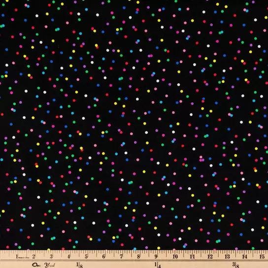 Confetti Dots Party Cotton Fabric-party -100% Cotton- Blender