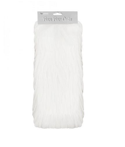 Fun Faux Fur Cuts White Gorilla 9" x 12" Craft Fur Sheets Gnome Beards Shannon Fabrics Acrylic/Polyester (FFCGORILLA-WHITE) M544.11