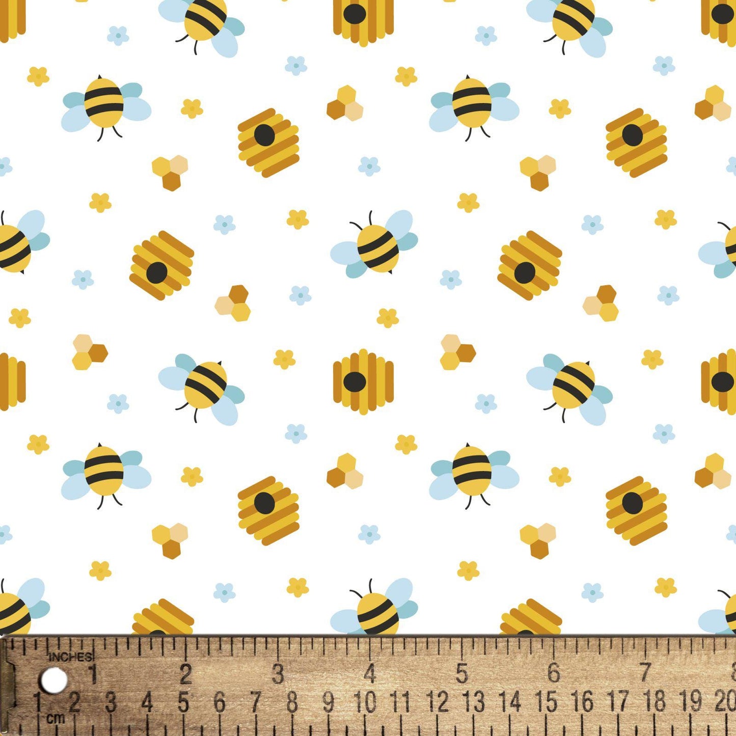 Beehive Party David Textiles Cotton fabric 100% Cotton DT-Potpourri of Novelty DX-4108-4C-1 Beehive Party