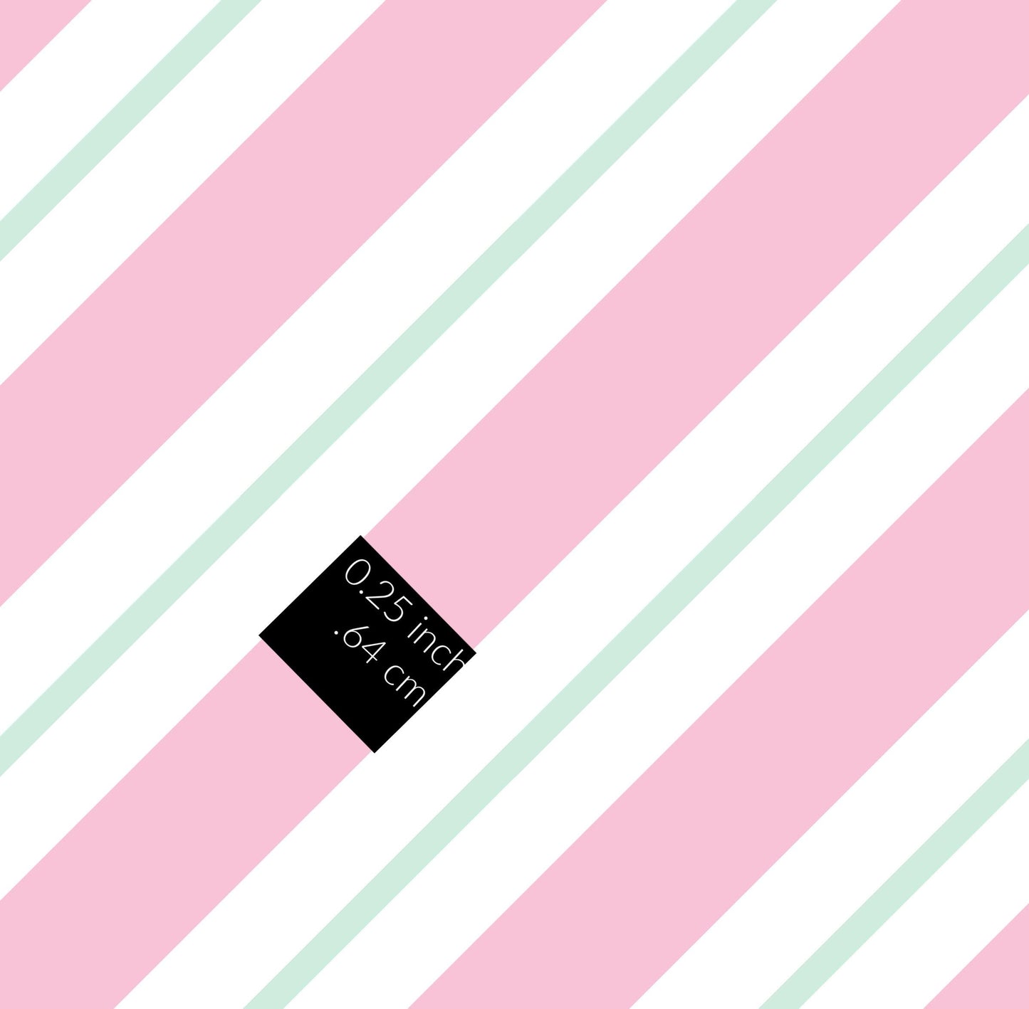 Wonderland Candy Cane Stripe Christmas Cotton fabric- 100% Cotton - Continuous Cuts - Pink Stripe