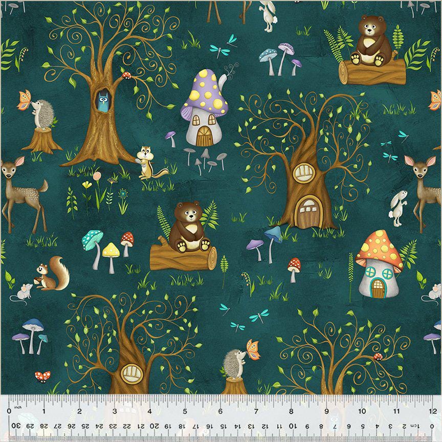 Windham Fabrics - Enchanted Woods by Terri Degenkolb 100% Cotton Fabric - Continuous Cuts