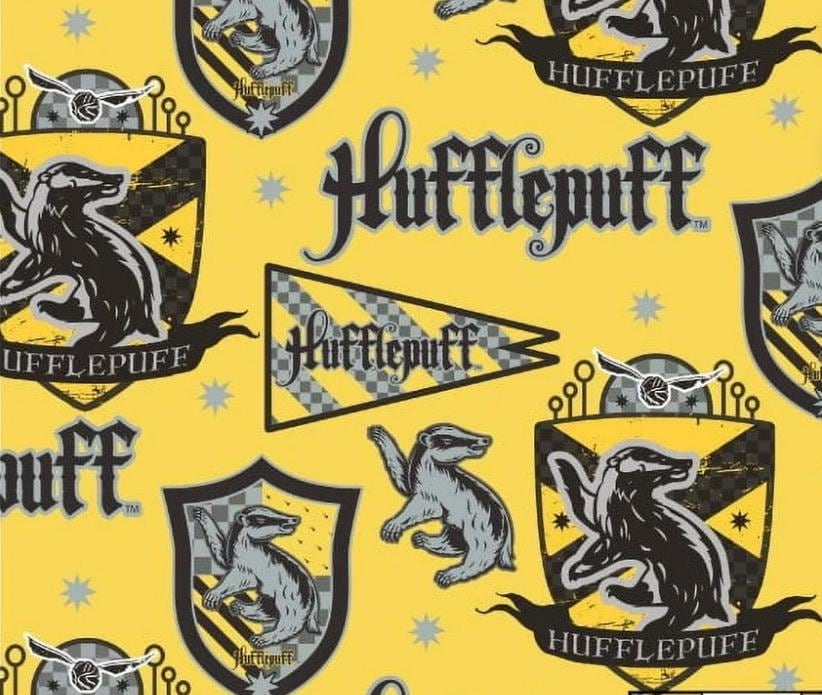 Harry Potter Hufflepuff cotton fabric- 100% Cotton- fat quarters Licensed Fabric