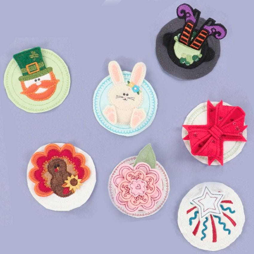 KD5148 Kimberbell Seasonal Jar Toppers for Machine Embroidery Designers: Kim Christopherson, KimberBell