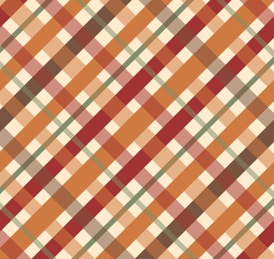 Welcome Autumn Bias Plaid Cotton Fabric Continuous Cuts - Drewie Pie Fabrics