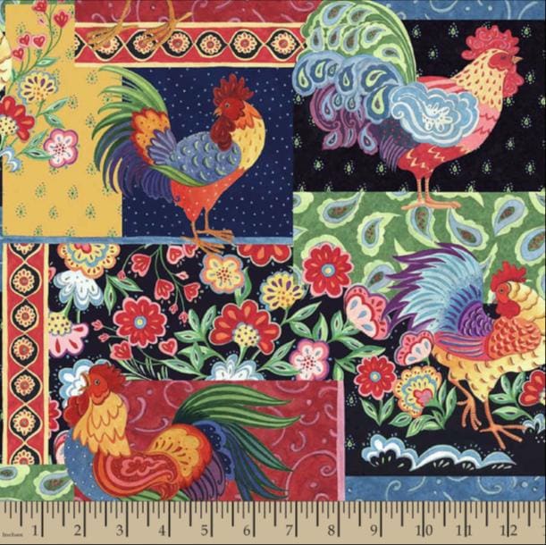Springs Creative - Calico Red by Susan Winget Designs - 100% Cotton