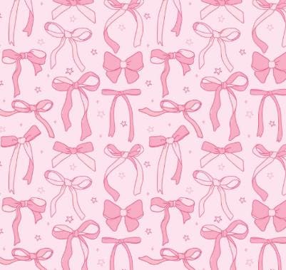 Pink Bows Cotton Material - 100% Cotton Fabric- continuous cuts -DA-CUP151
