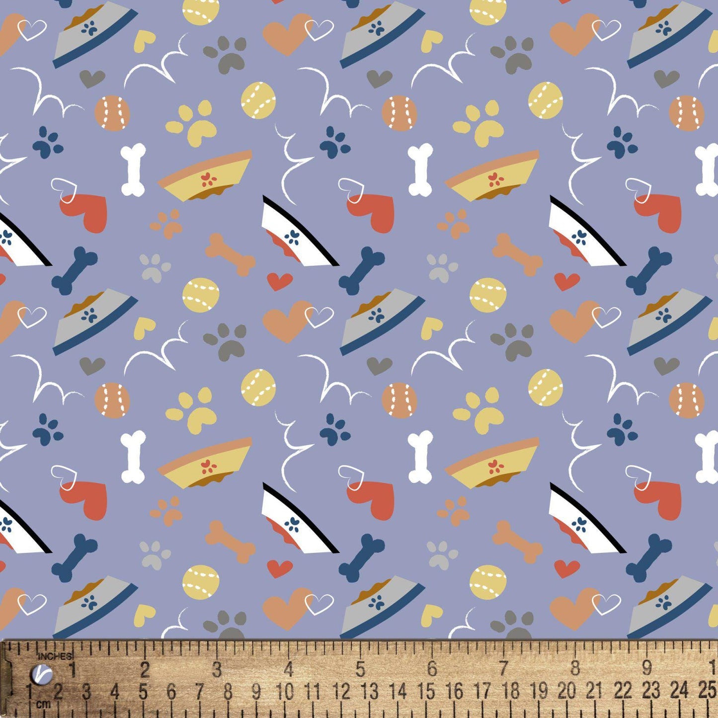 Good Puppy Love 100% Cotton fabric-Continuous cuts- David Textiles
