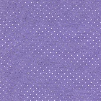 Purple White Dots Cotton Fabric - 100% Cotton Continuous cuts-24225 PURPLE w/WHITE DOTS Blender