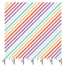 Sweet Shoppe Bias Stripe Christmas Cotton fabric- Fat Quarters - By the 1/2 Yard- 100% Cotton - Continuous Cuts MAS11030-Z