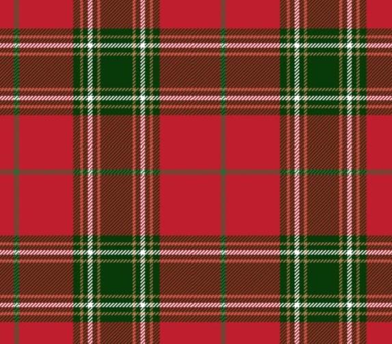 Red Green Festive Christmas Plaid Cotton fabric- continuous cuts- - fast shipping! Drewie Pie Fabrics