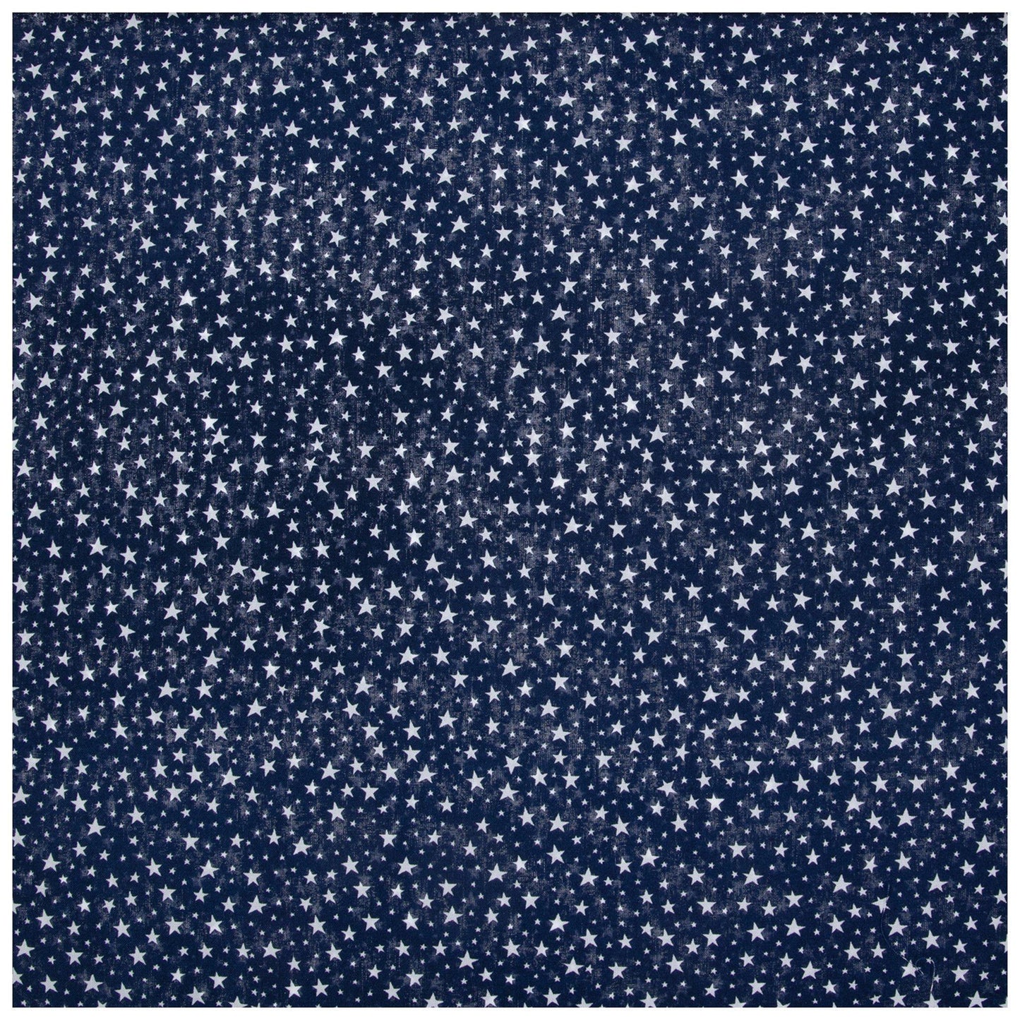 Multi Stars Navy Cotton fabric - 100% Cotton - continuous cuts