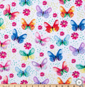 Watercolor butterflies - 100% Cotton