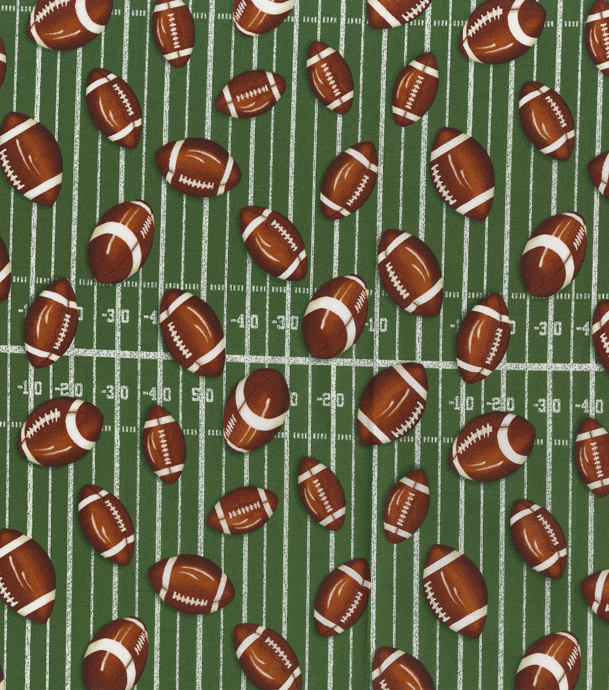 Fabric - Football Fabric -100% Cotton - Continuous Cuts