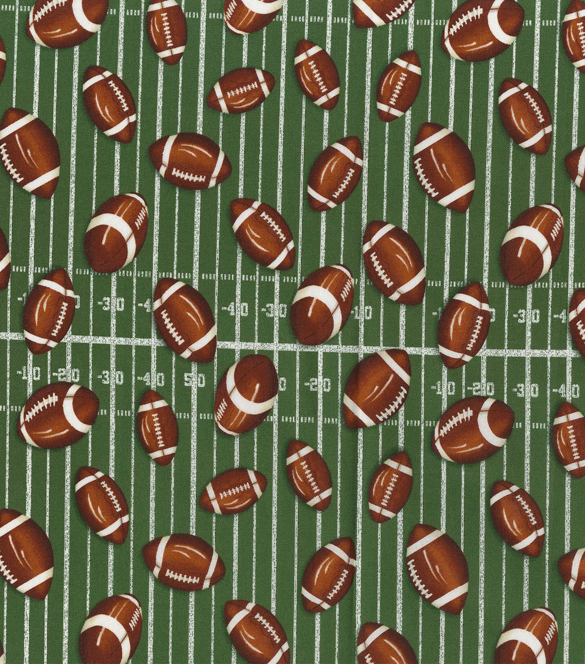 Fabric - Football Fabric -100% Cotton - Continuous Cuts