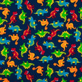 Dinosaurs on Navy Fabric - Fat Quarter - 100% Cotton -