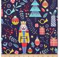 Dark blue Night of the Nutcracker Fabric- 100% Cotton - Paintbrush Studios