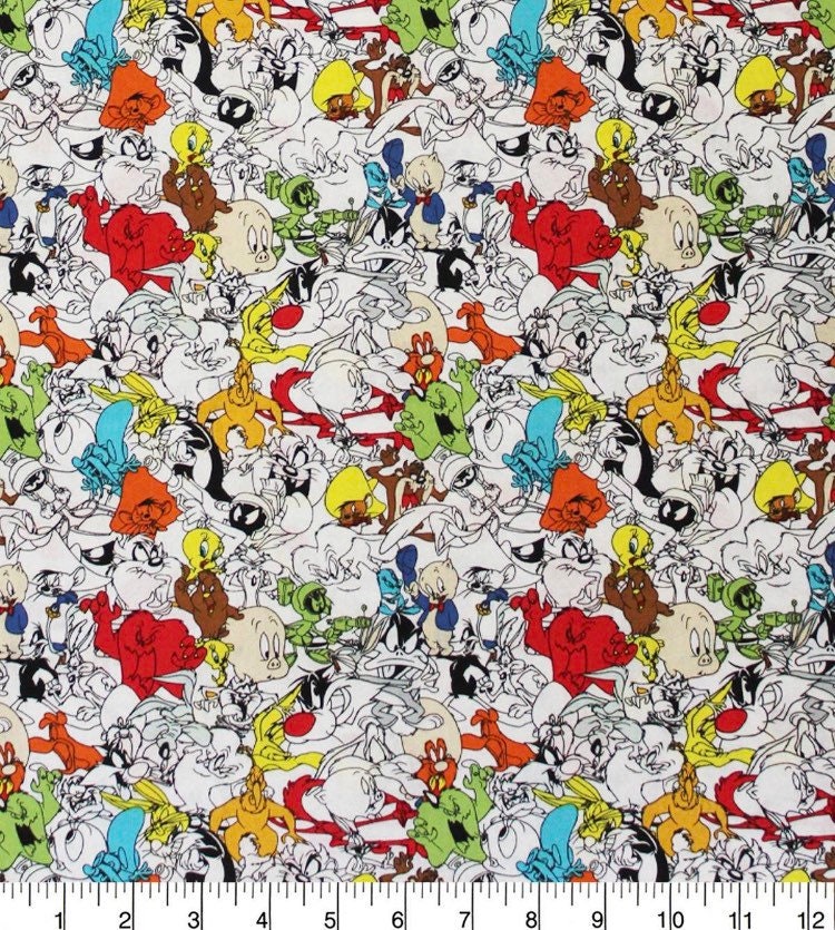 Looney Toons character fabric- 100% Cotton -Licensed Fabric