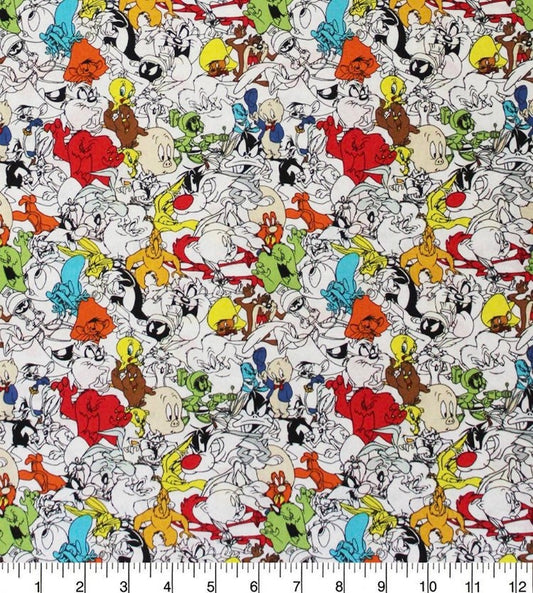 Looney Toons character fabric- 100% Cotton -Licensed Fabric