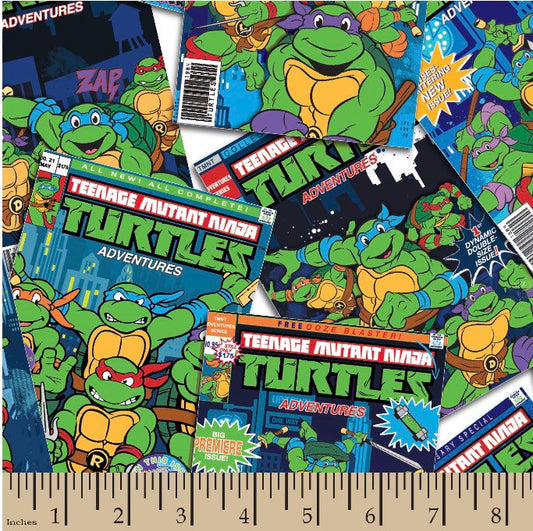 TMNT Fabric- Fat Quarter -Teenage Mutant Ninja Turtles Licensed Fabric