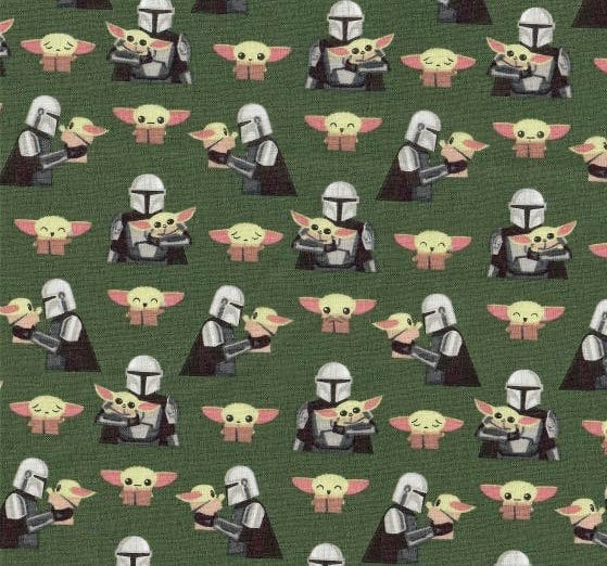 Star Wars Mando he comes with me fabric- 100% Cotton fabric Licensed Fabric