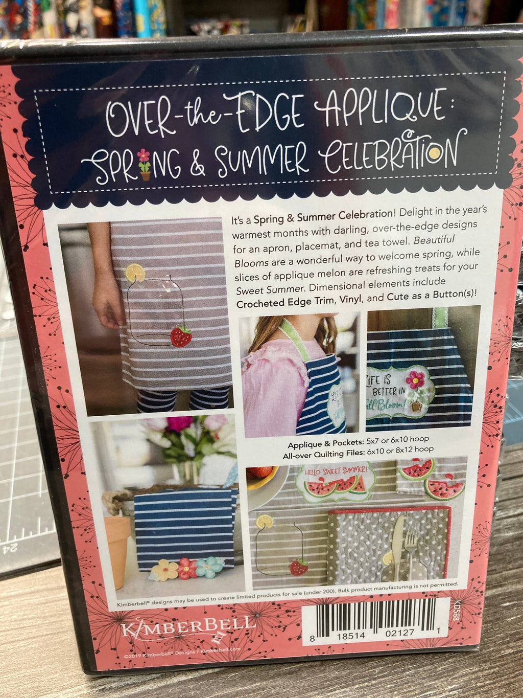 SALE! KID588 Over-the-Edge Appliqué: Spring & Summer Celebration Designers Kim Christopherson, KimberBellMachine Embroidery CD
