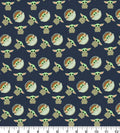Star Wars The Child Repeat on Navy fabric- 100% Cotton fabric Licensed Fabric