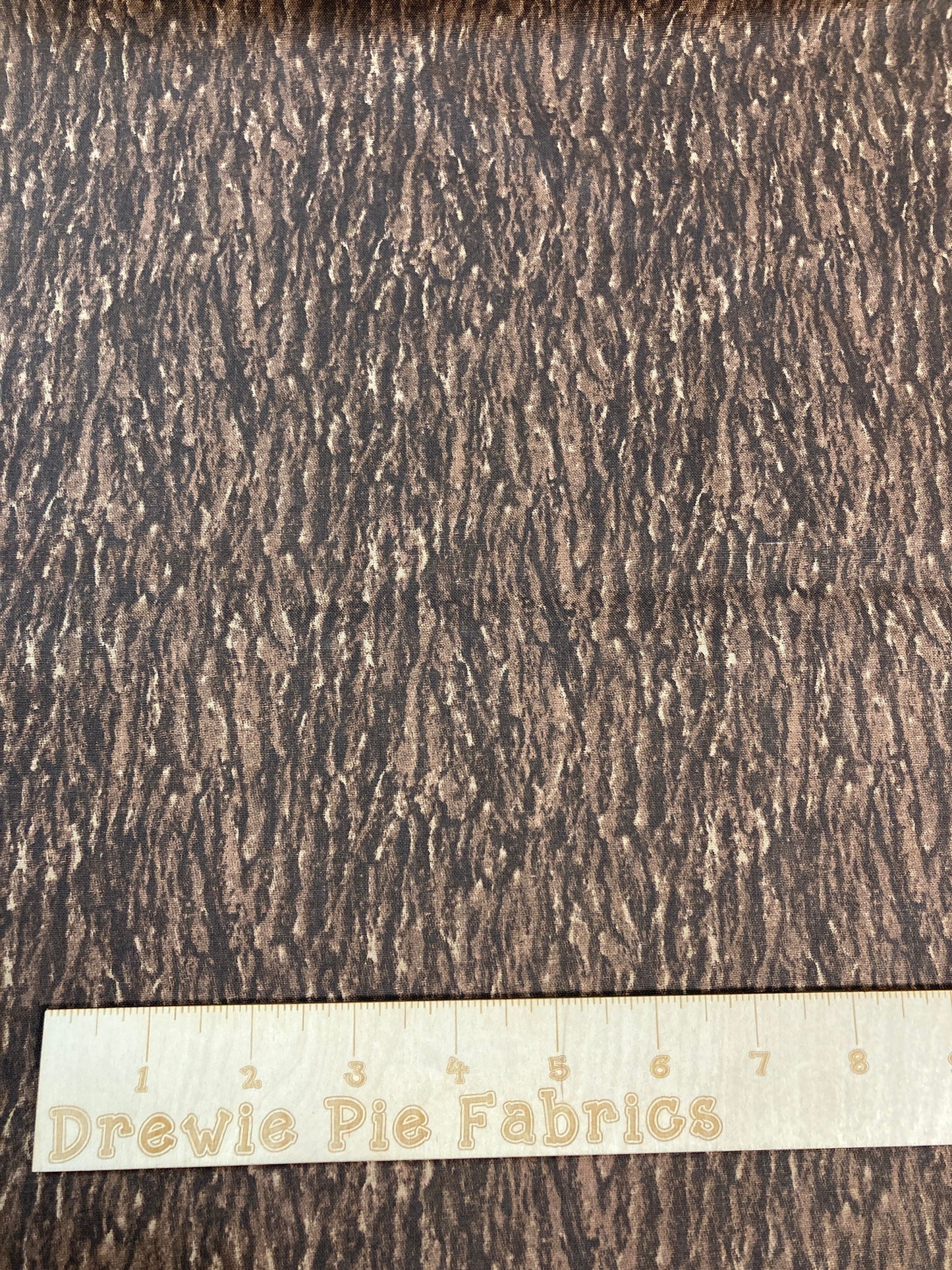 Natural Elements Bark appearance brown fabric 100% Cotton -