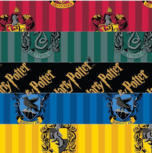Harry Potter Stax fat quarter bundle- Fabric - x5 Fat Quarters Licensed Fabric