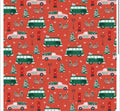 Home for Christmas 100% Cotton Fabric - Designer: Angela Nickeas Cars PSF120-21840