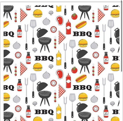 CAM21200601-1 Grill Master Cotton Fabric Designer: Camelot Design Studio King of the Grill
