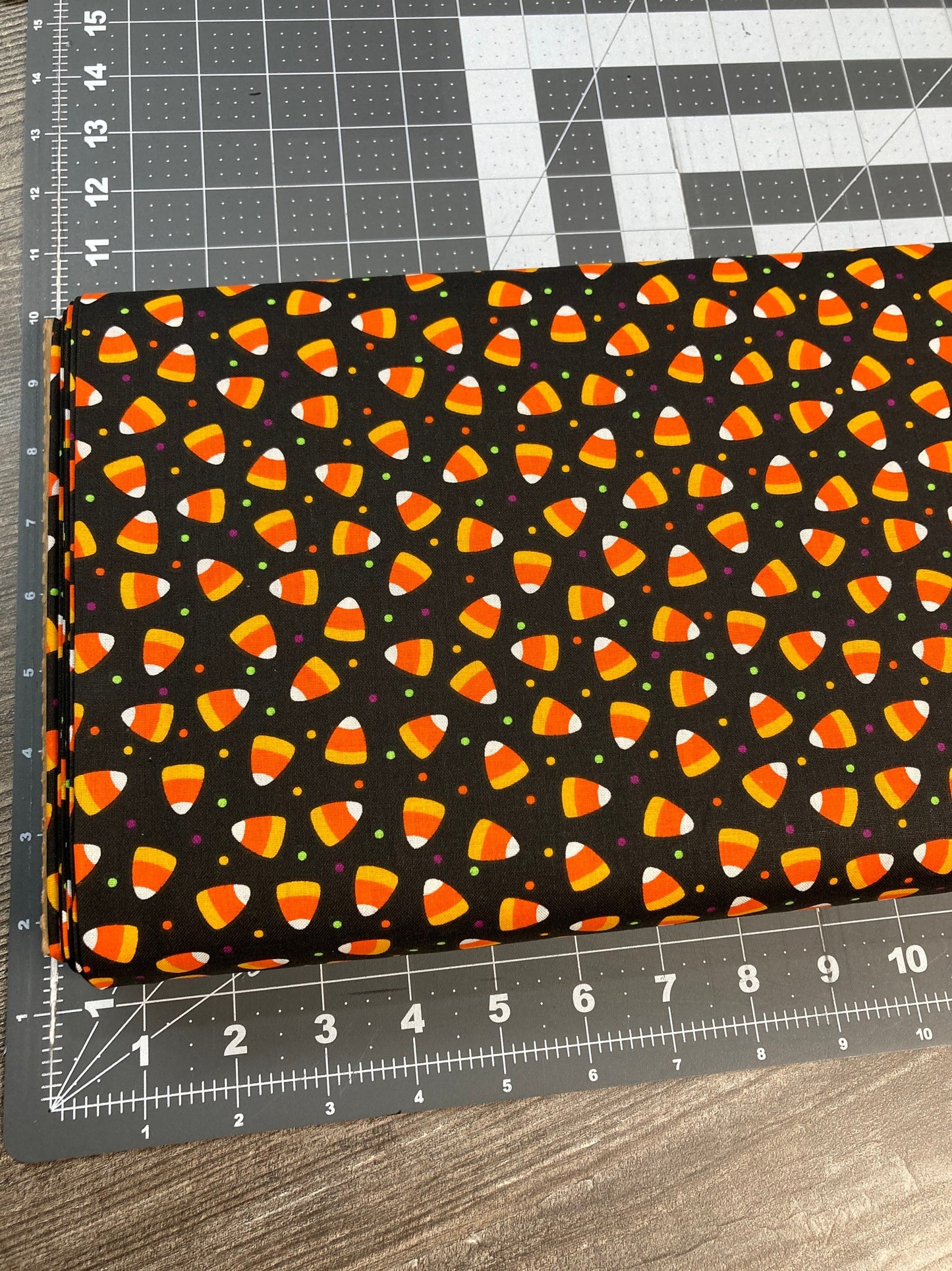 Candy corn fabric -  JA - thanksgiving- fall- autumn- 100% Cotton -