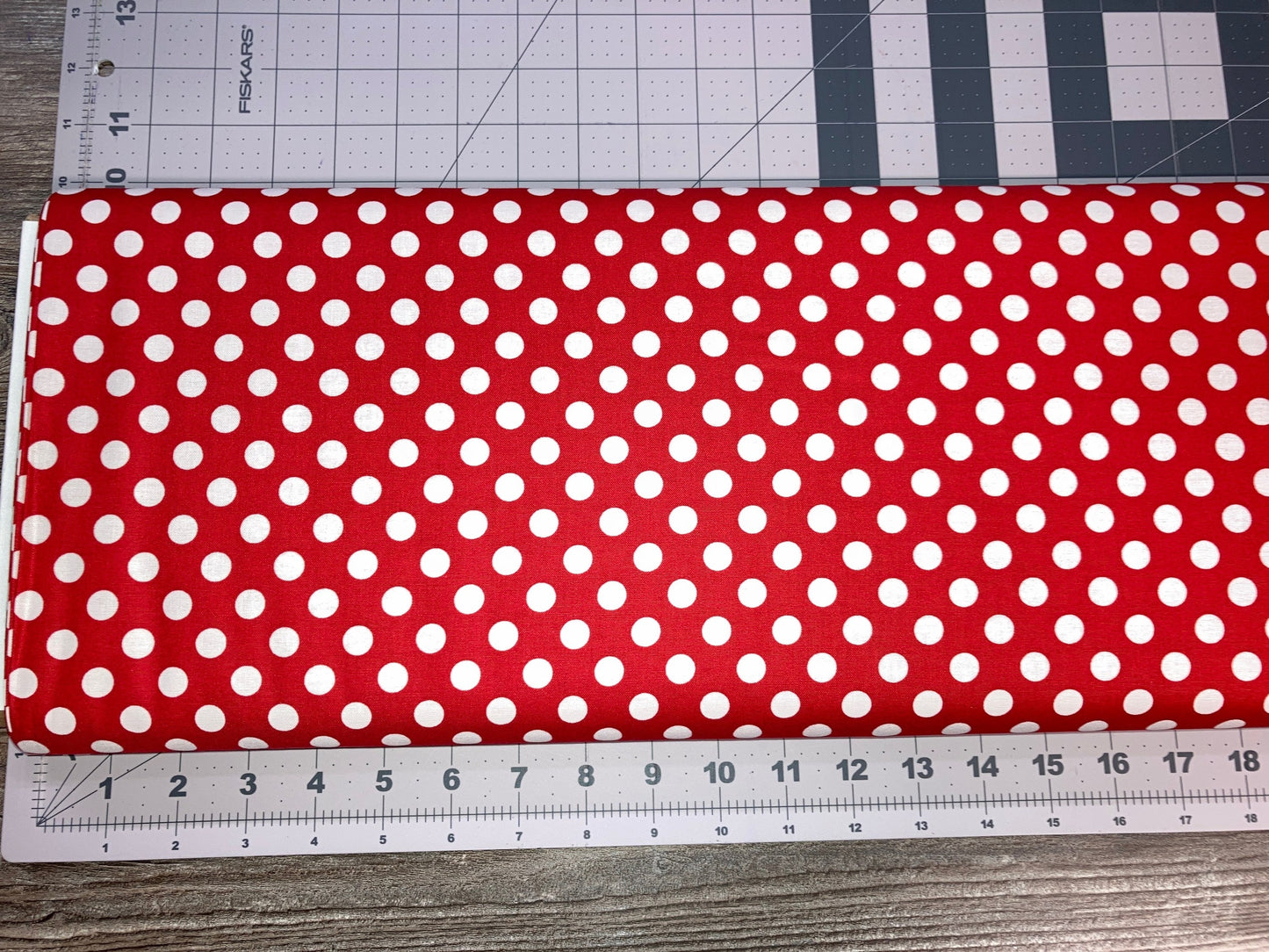 Dots Kimberbell Basics-MAS8216-R, Dots red white  - 100% Cotton -  Blender