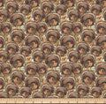 Fanned Turkey fabric - Thanksgiving- Fall- Autumn 100% Cotton - springs creative - Animal