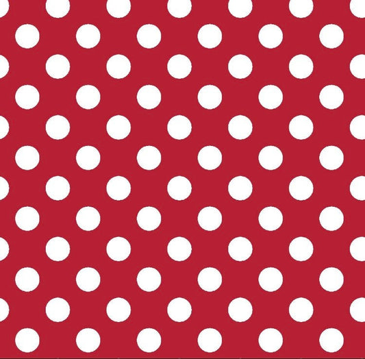 Dots Kimberbell Basics-MAS8216-R, Dots red white  - 100% Cotton -  Blender
